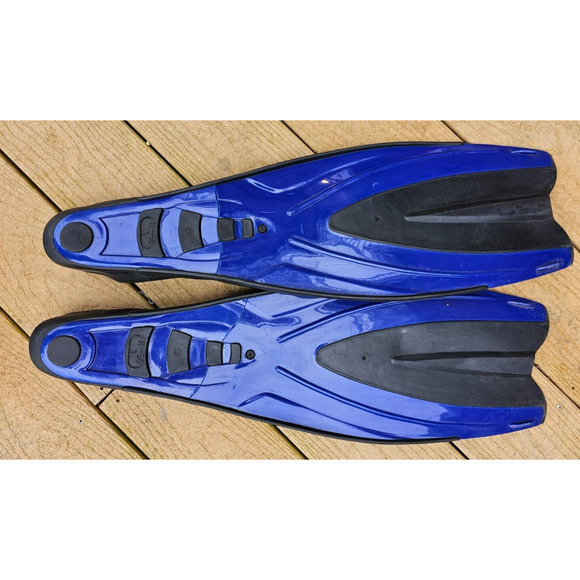 US DIVERS Proflex 95 Blue Fins/Flippers Sz L 11 - Picture 4 of 5